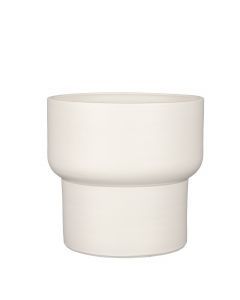 Riva pot rond wit - h20xd22cm
