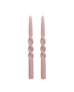 Twist dinerkaars mauve 2 stuks - h29xd2,2cm
