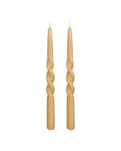Twist dinerkaars l.bruin 2 stuks - h29xd2,2cm
