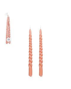 Twist dinerkaars roze 2 stuks - h29xd2,2cm
