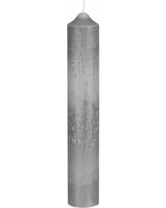 Kaars stearine grijs - h30xd5cm
