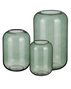 Lino vaas glas groen - h33xd20cm