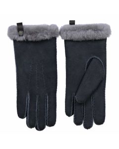 Handschoenen lamsvacht dames grijs L