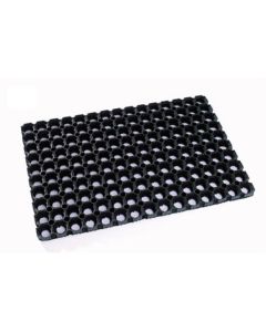 Hamat Domino ringmat zwart 80x50cm