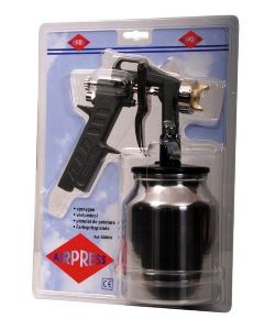 Airpress verfspuit met onderbeker