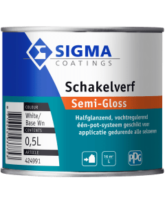 Schakelverf semi gloss basis Wn 500 ml