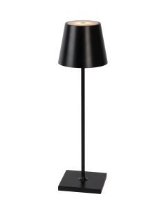 Lucide JUSTIN - Tafellamp Buiten - 11 cm - LED Dimb. - 1x2,2W 3000K - IP54 - Zwart