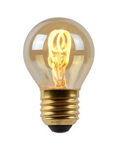 Lucide G45 - Filament lamp - 4,5 cm - LED Dimb. - E27 - 1x3W 2200K - Amber