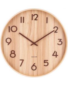 Wall clock Pure medium walnut