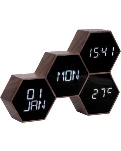 Alarm clock Six in the Mix rubberized black