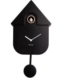 Wall clock Modern Cuckoo black