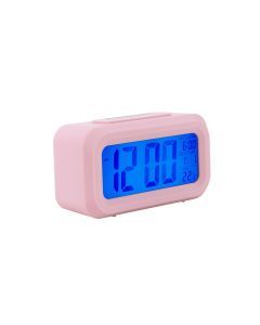 Alarm clock Jolly rubberized soft pink