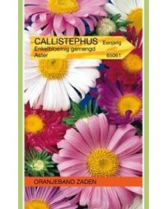 Oranjeband zaden aster super chinensis gemengd