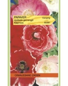 Oranjeband zaden papaver rhoeas dubbele gemengd