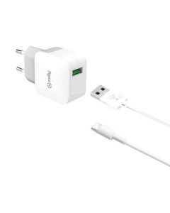 Thuislader USB-C 2.4A Wit