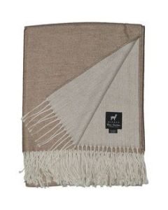 Alpaca zomer plaid witbeige