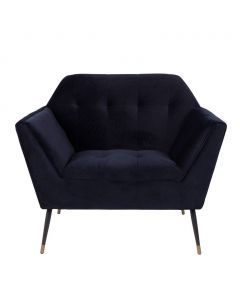 Fauteuil Kate Velvet blauw