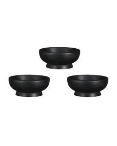 Schaal Pompeo zwart (set van 3)