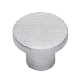 Meubelknop ø 30 mm plat rvs geborsteld