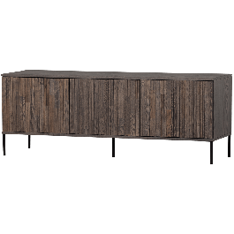 Woood new gravure tv meubel 150 cm essen fineer espresso
