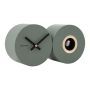 Wall clock Duo Cuckoo matt jungle green thumbnail
