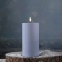 Kaars LED blauw 7,5x15 cm thumbnail