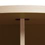 Eettafel rond 130 cm bruin thumbnail