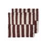 Servet Striped Burgundy (set van 2) thumbnail