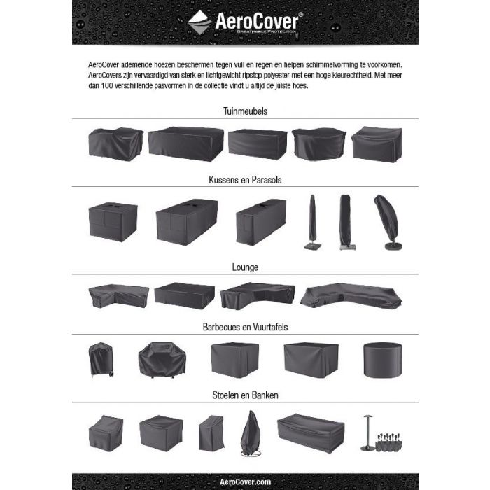 AeroCover loungesethoes hoekset L-vorm hoge rug 270x210x90cm